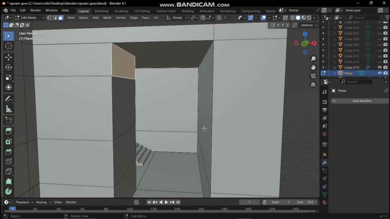 Blender. Проекция дома. Часть 1O.#shrots