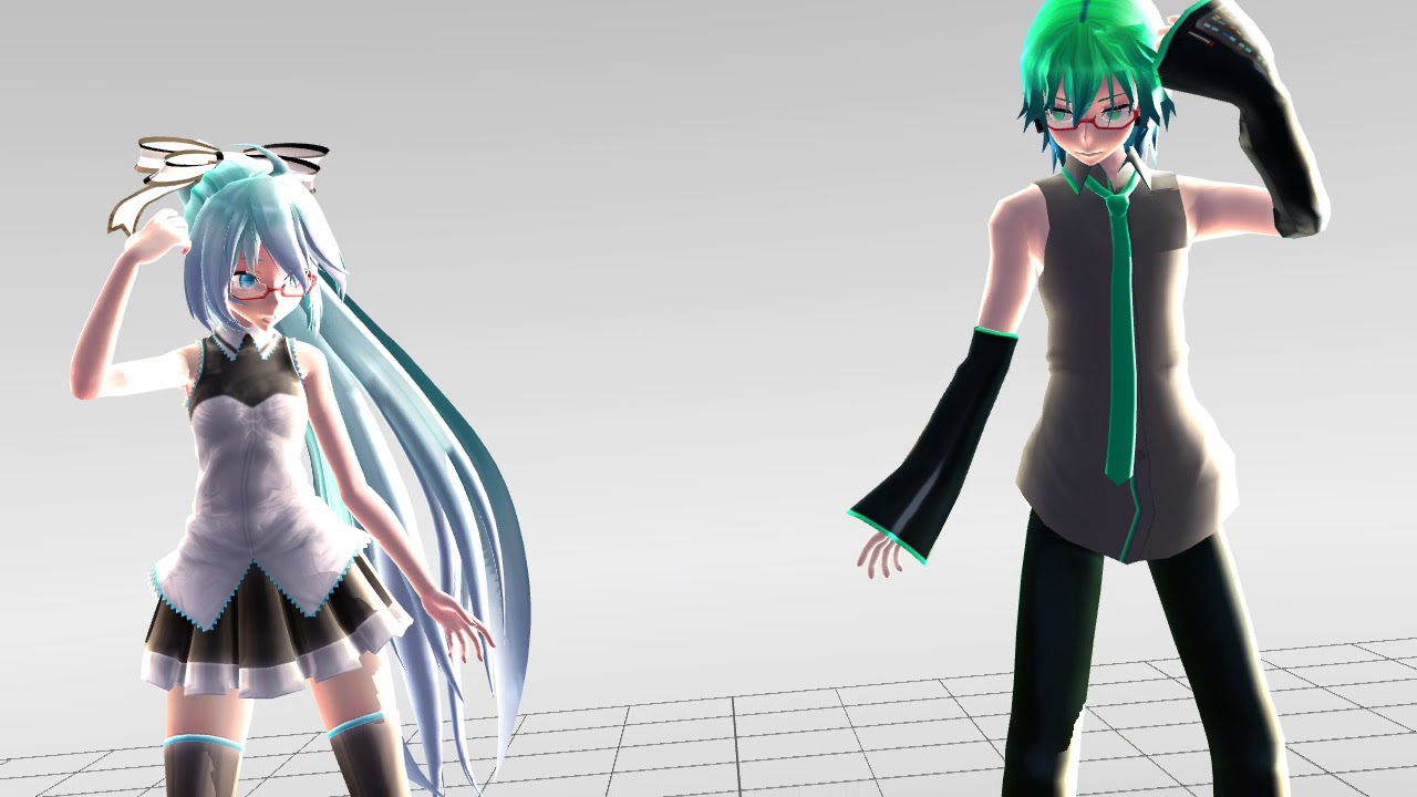 [MMD]No Title (Miku & Mikuo)