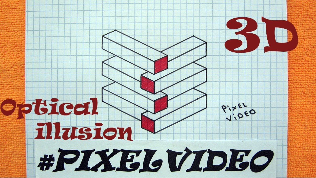 EASY Optical Illusion Drawings | How To Draw #pixelvideo
