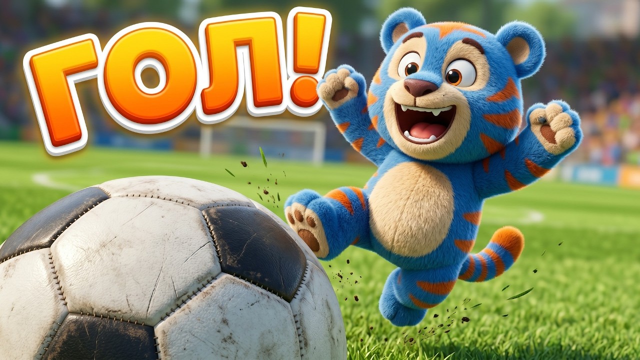 ТИГРИК ИГРАЕТ В ФУТБОЛ! 🎵 Мой любимый спорт | Пой и играй! ⚽