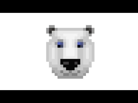 Pixel Art | Рисую лицо белого медведя 🐻❄️
