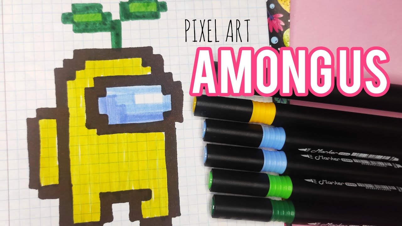 Among Us Pixel Art. Малювання по клітинках #pixelart #art #amongus #among