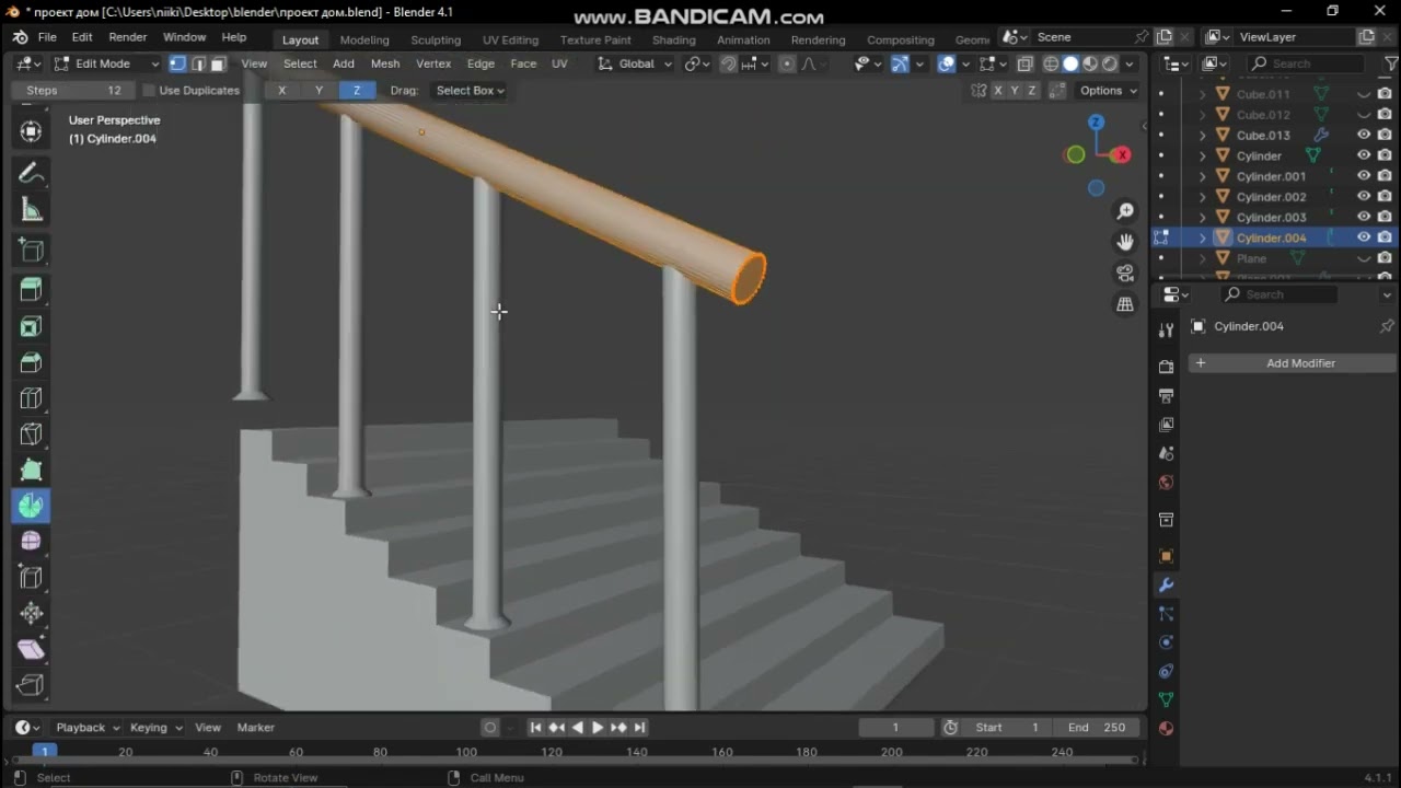 Blender. Проекция дома. Часть 11.#shrots