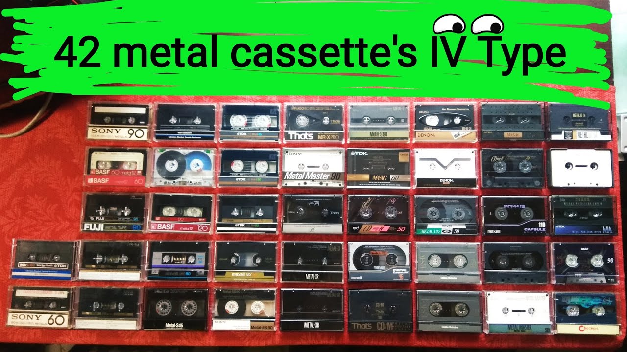42 топ кассеты - Metal Sony TDK DENON MAXELL THAT'S FUJI коллекция ~ IV Type #cassette #collection