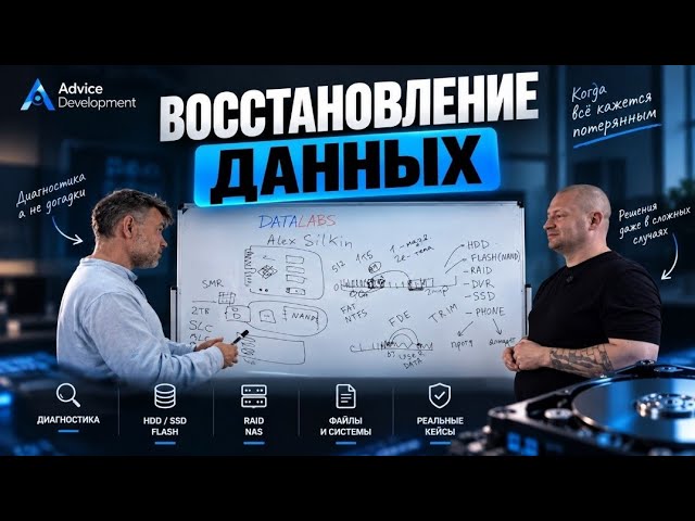 Алексей, DataLabs. Поговорили про восстановление данных с разных носителей