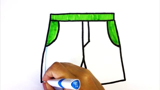 How To Draw Shorts / Сурет салу шорт / Как нарисовать шорты