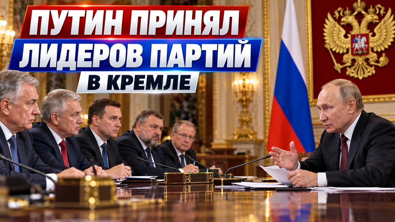 Путин принял лидеров российских партий в Кремле