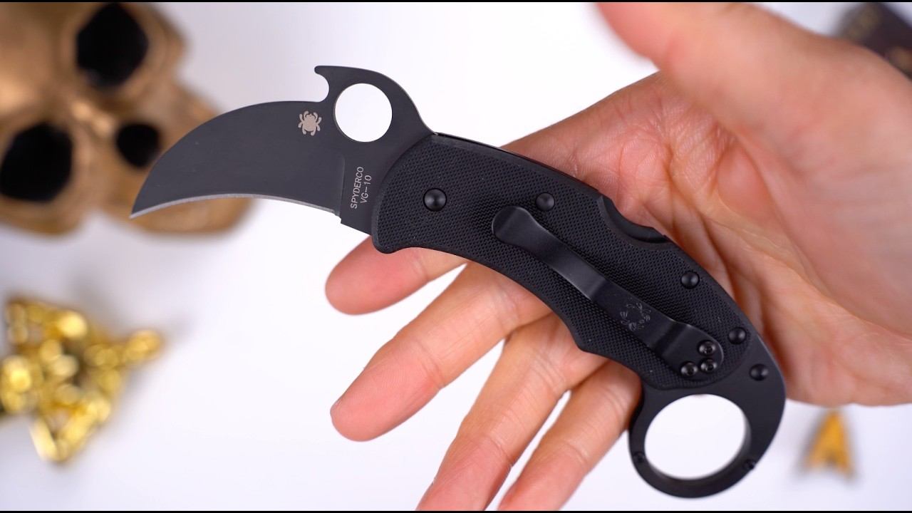 Нож Spyderco Karahawk Black сталь VG-10 рукоять G10 (C170GBBKP)