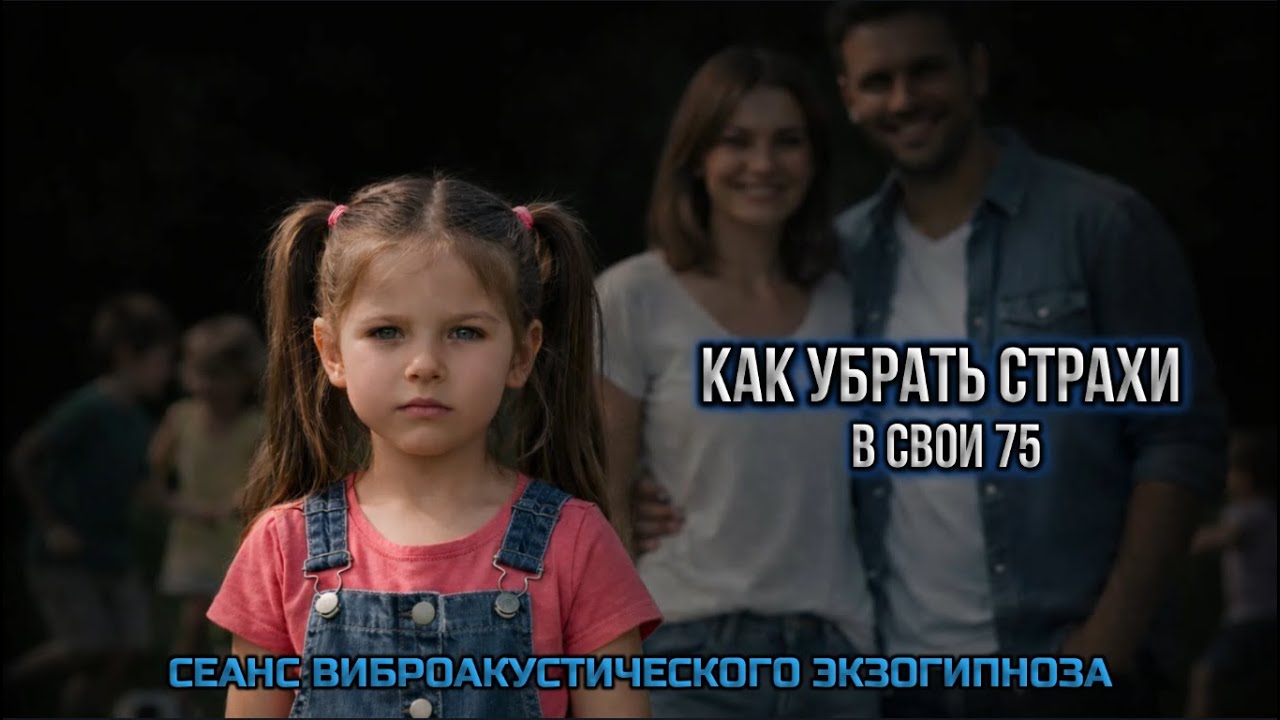 КАК УБРАТЬ СТРАХИ В СВОИ 75? Сеанс ВИБРОАКУСТИЧЕСКОГО ЭКЗОГИПНОЗА