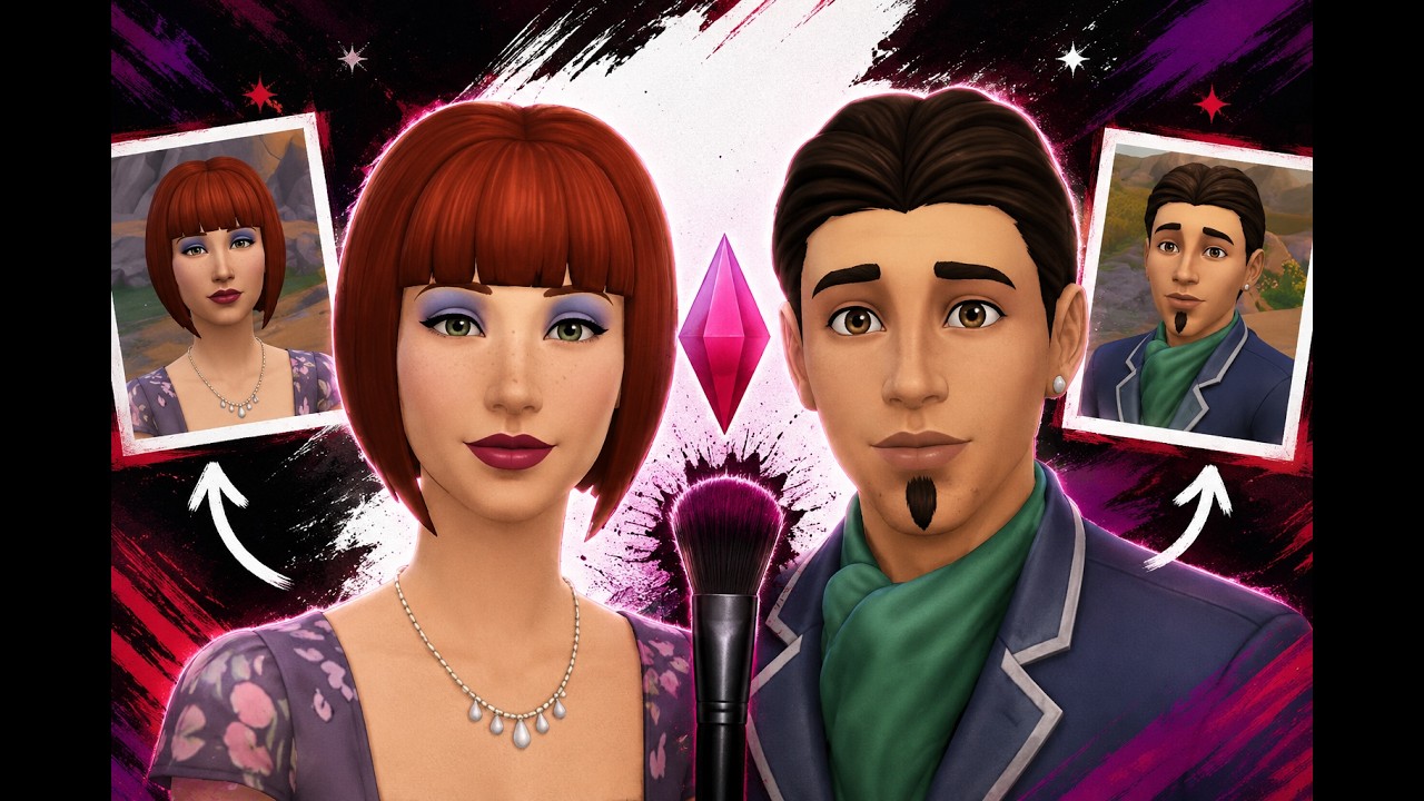 мейковер, переделка - Эмбер Стейн и Арманд ДиАггро в Sims 4