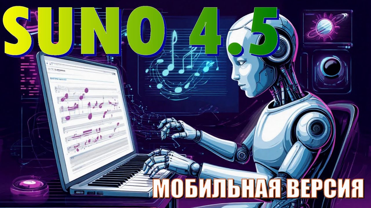 Как сделать кавер на песню в мобильной версии SUNO 4.5 на базе своего голоса