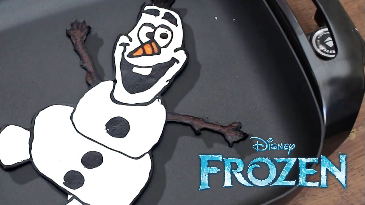 Olaf (Frozen Disney) Pancake Art - By Crazy Cook