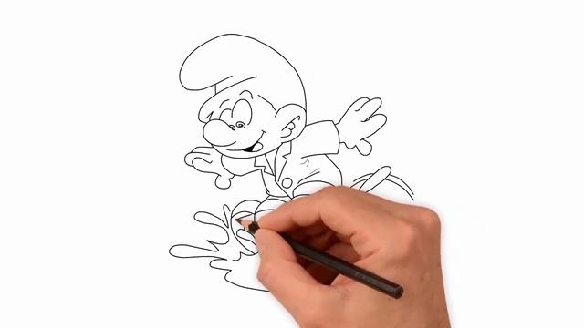 Как нарисовать смурфа How To Draw A Smurf