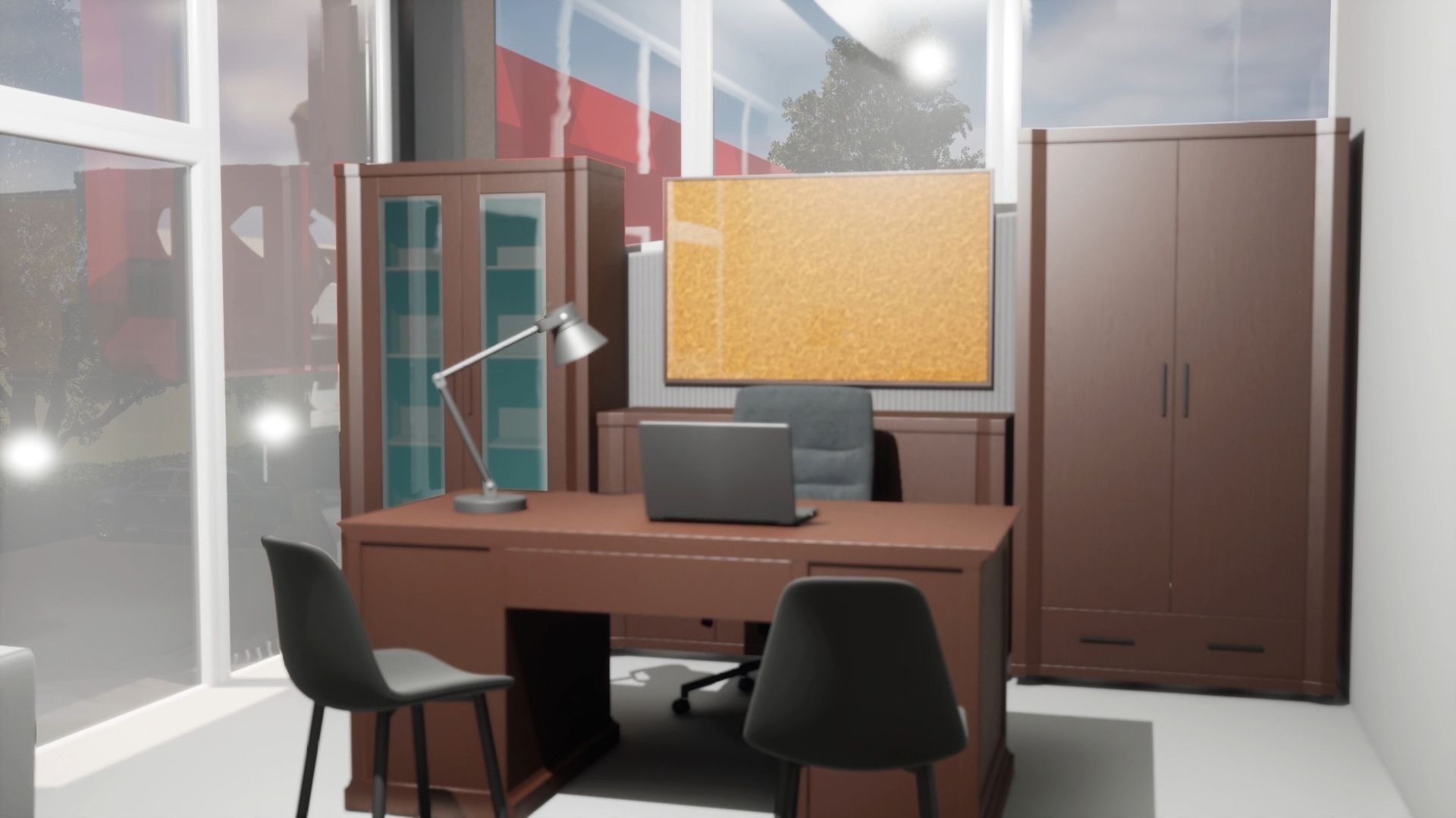 Установка офиса директора Мини-завода в 3D-конструкторе Dubina