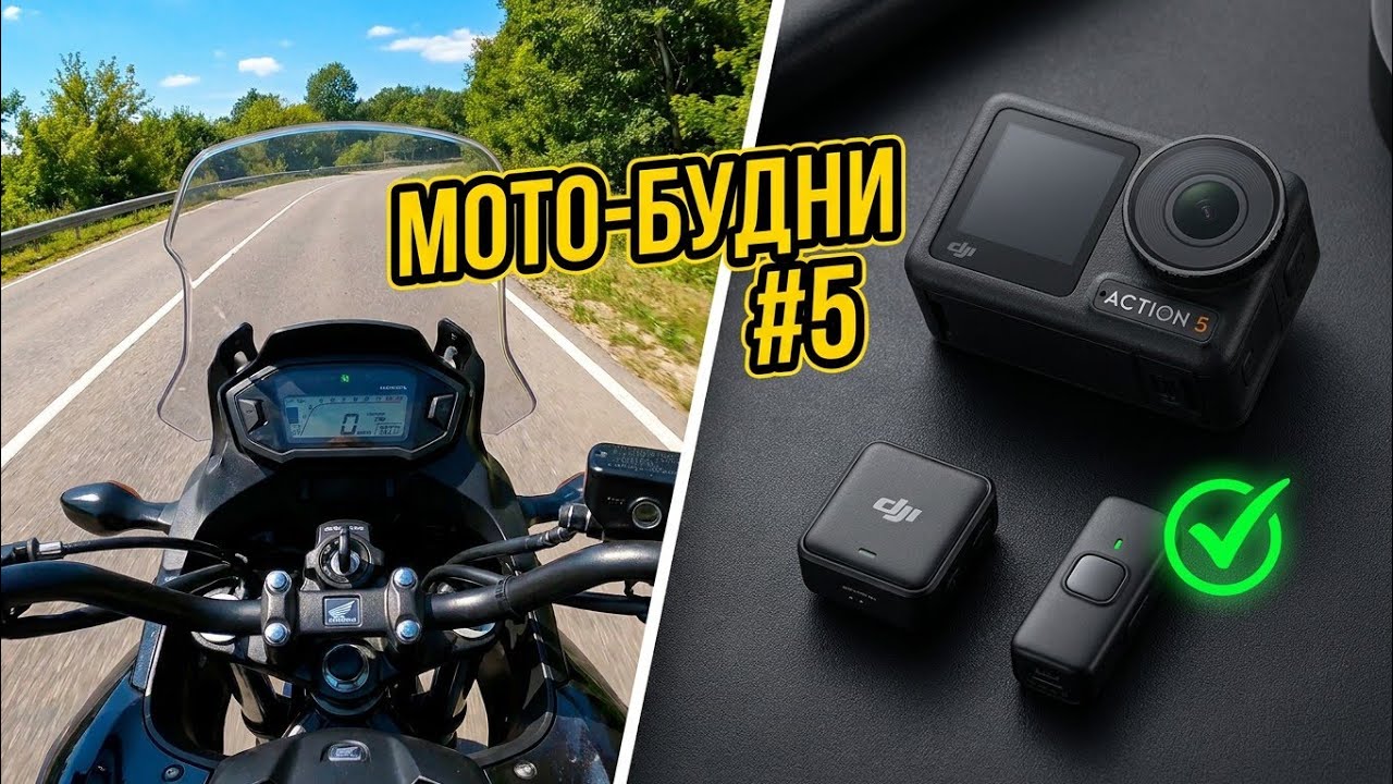 Идеальный звук на мотоцикле? Тестируем DJI Mic Mini и DJI Osmo Action 5 Pro