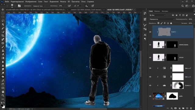 Манипуляции с фотошоп.glow Effect. Сможешь повторить?! Обучение Фотошопу / Tutorial Photoshop
