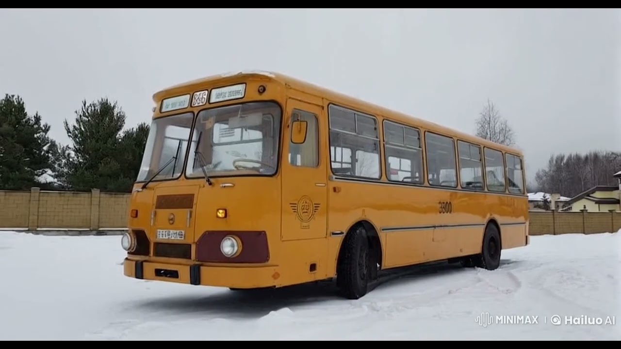 Лиаз-677. Зимняя атмосфера под 
