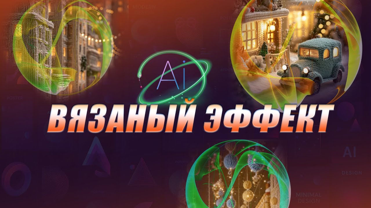Вязаный / Knitted AI эффект: туториал + готовые промпты (Nana Banana, VEO1, Kling, Grok)