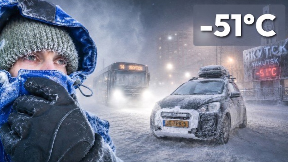 Жизнь в городской машине при  -51градусов