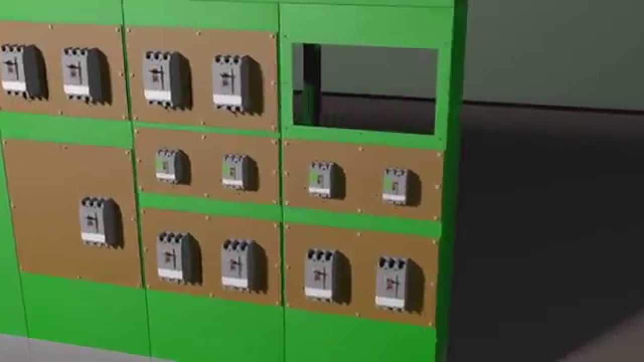 Autocad + 3Ds Max. Визуализация кап.ремонта щита 380В