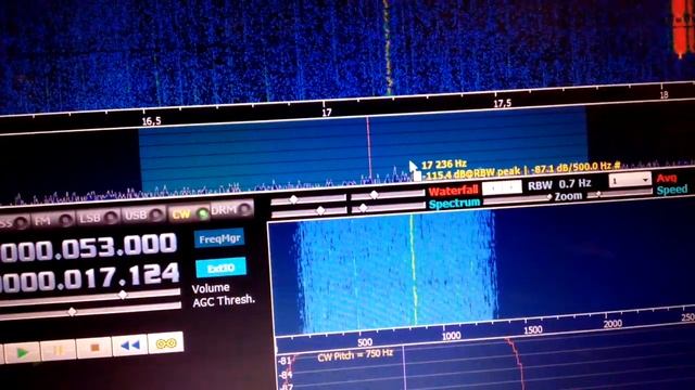 SAQ Grimeton 17.5 KHz Received By Afedri SDR And Active Dipole