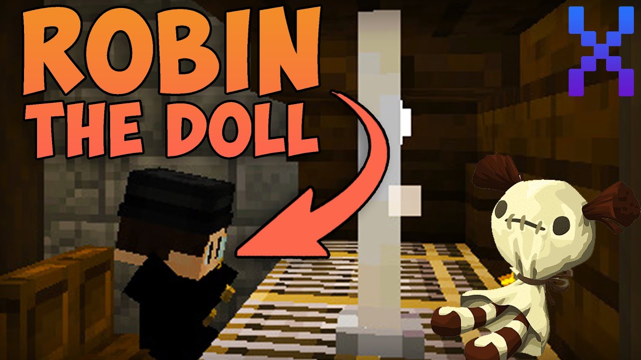 Прохождение Хоррор Карты Robin The Doll - Minecraft