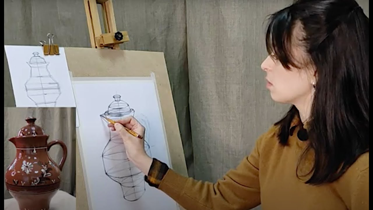 Тема 7. Рисование предметов сложной формы. Рисуем кувшин.