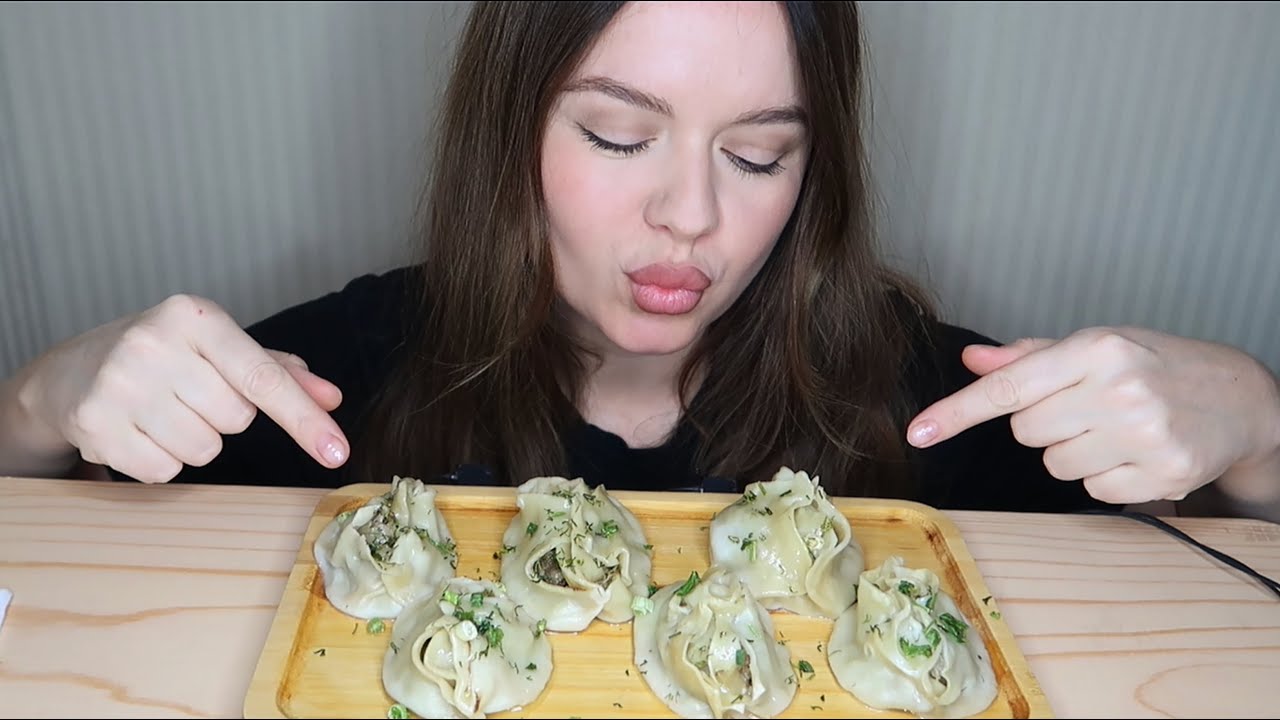🥟/ASMR/ Манты/ Звуки Еды