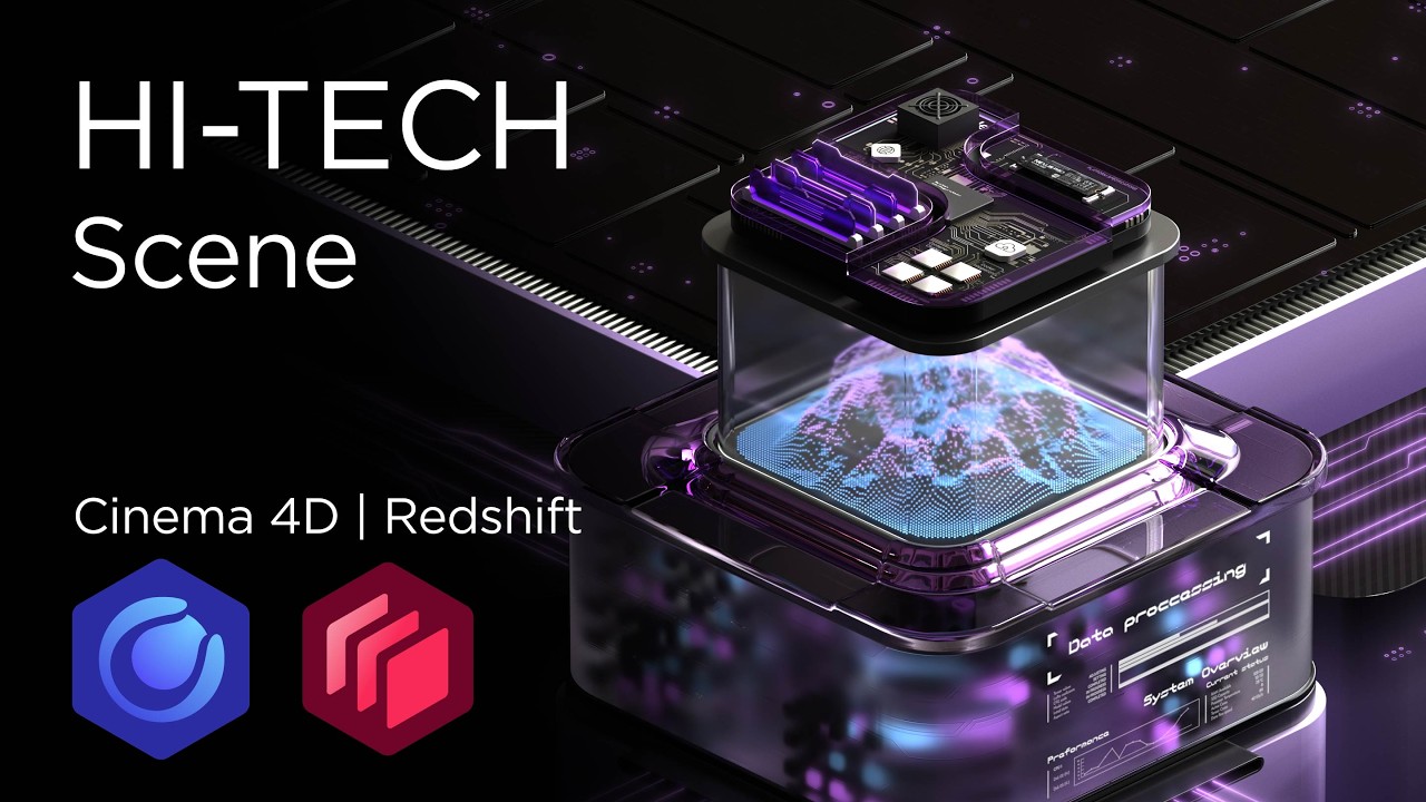 HI-TECH Scene Tutorial | Cinema 4D & Redshift