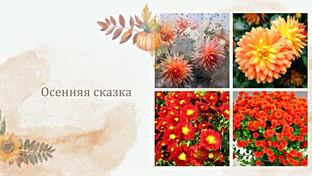 Осенние цветочные чудеса 1! Яркие осенние волшебные краски!!