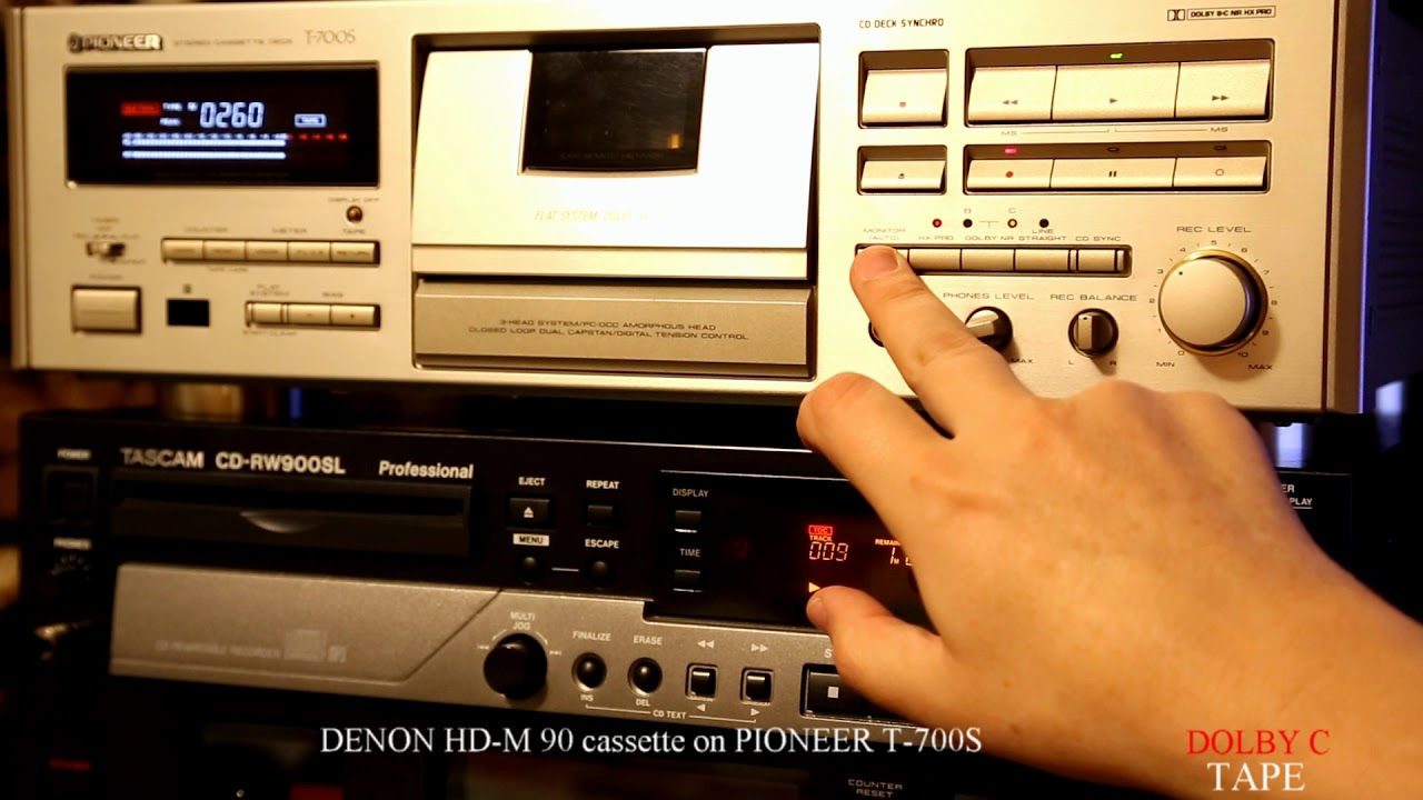PIONEER T-700S With DENON HD-M 90 Cassette (1991-93 Year)