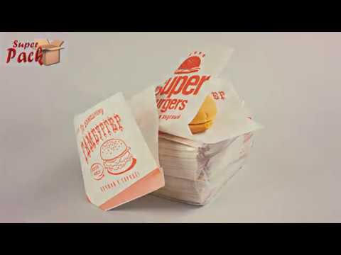 УГОЛОК БЕЛЫЙ ДЛЯ БУРГЕРОВ РИСУНОК SUPER BURGERS