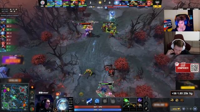 ПОХОДУ КОНКУРЕНТОВ НА ТУРНИРЕ НЕТ! РАМЗЕС СМОТРИТ LGD GAMING VS YANDEX | WALLACHIA 9