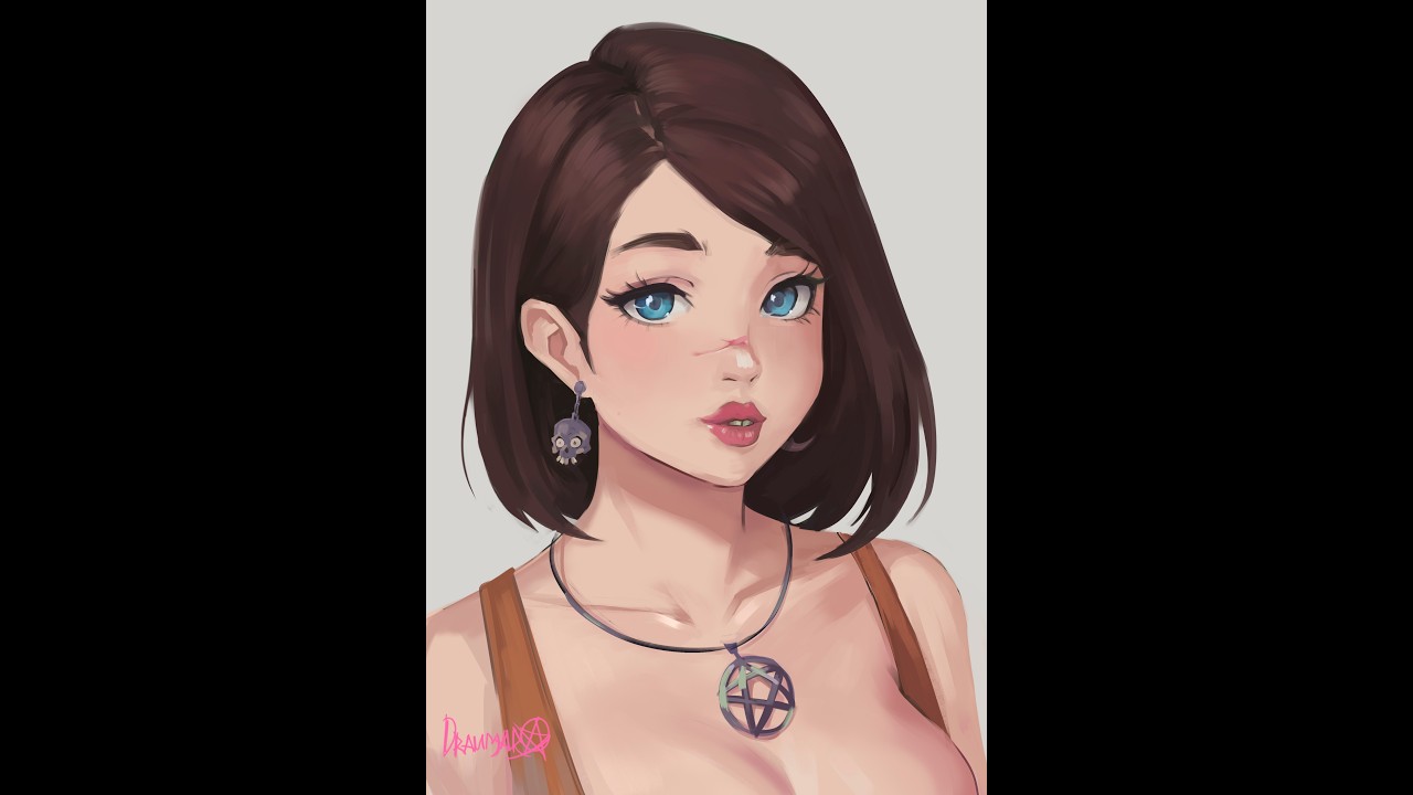 Goth Girl Art — Процесс рисования