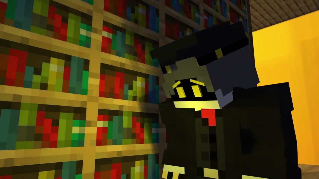 N IN THE LIBRARY | MINECRAFT ANIMATION | #n #md #minecraft #minecraftanimation #animation #edit