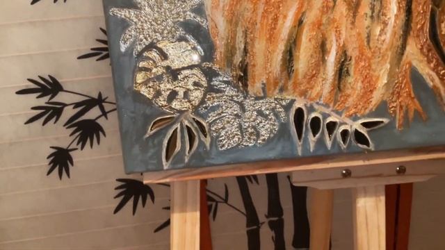 Интерьерная картина - Бронзовый Лео! #art #lion #painting #diy #artist #artwork #interiordesign #cat