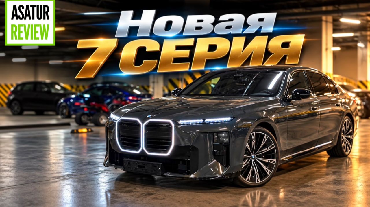 Обзор Рестайлинговой BMW 740 XDrive G70 2026 Серый Дравит металлик. Параллельный импорт из Европы