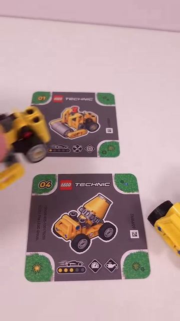 LEGO Technic Mighty Machines S1 48 Бетономешалка 42233 против 18 Колёсный погрузчик