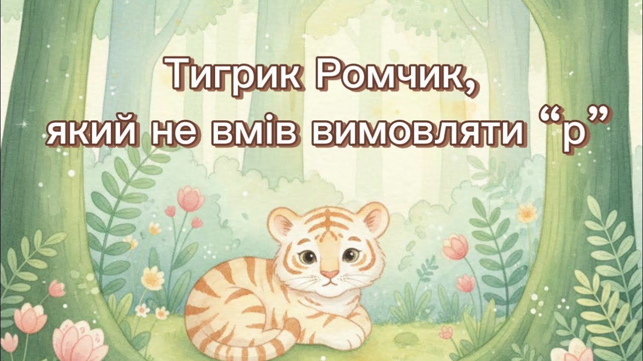 Тигрик Ромчик, який не вмів вимовляти “р” | Аудіоказка для дітей 🎶