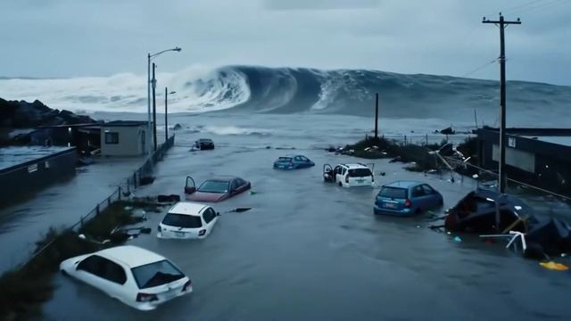 Цунами: AI Визуализация Невероятной Мощи Воды (Veo 2 + Suno)