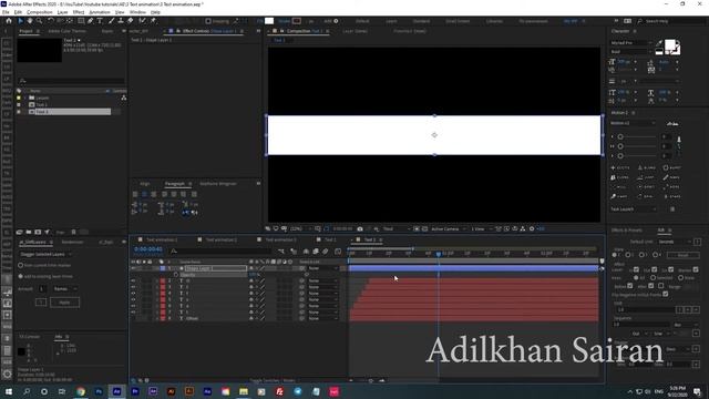 3 интересных анимации текста в After Effects