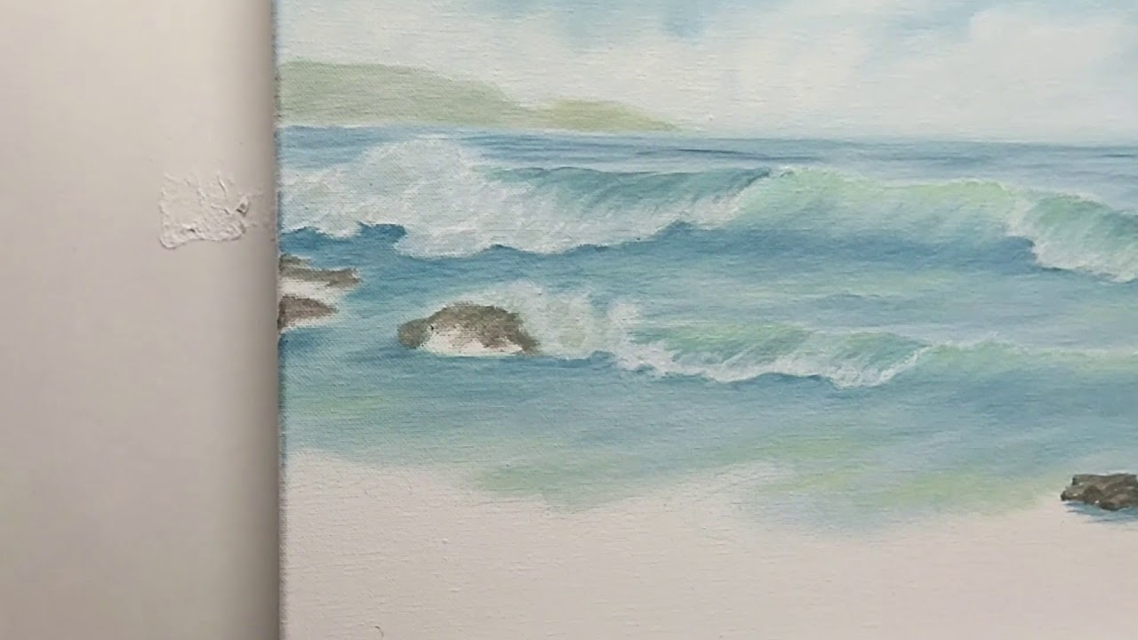 Ocean Waves Painting,part 1 #art #stepbystep #painting #slideshow #арт #рисуем море ,#волны