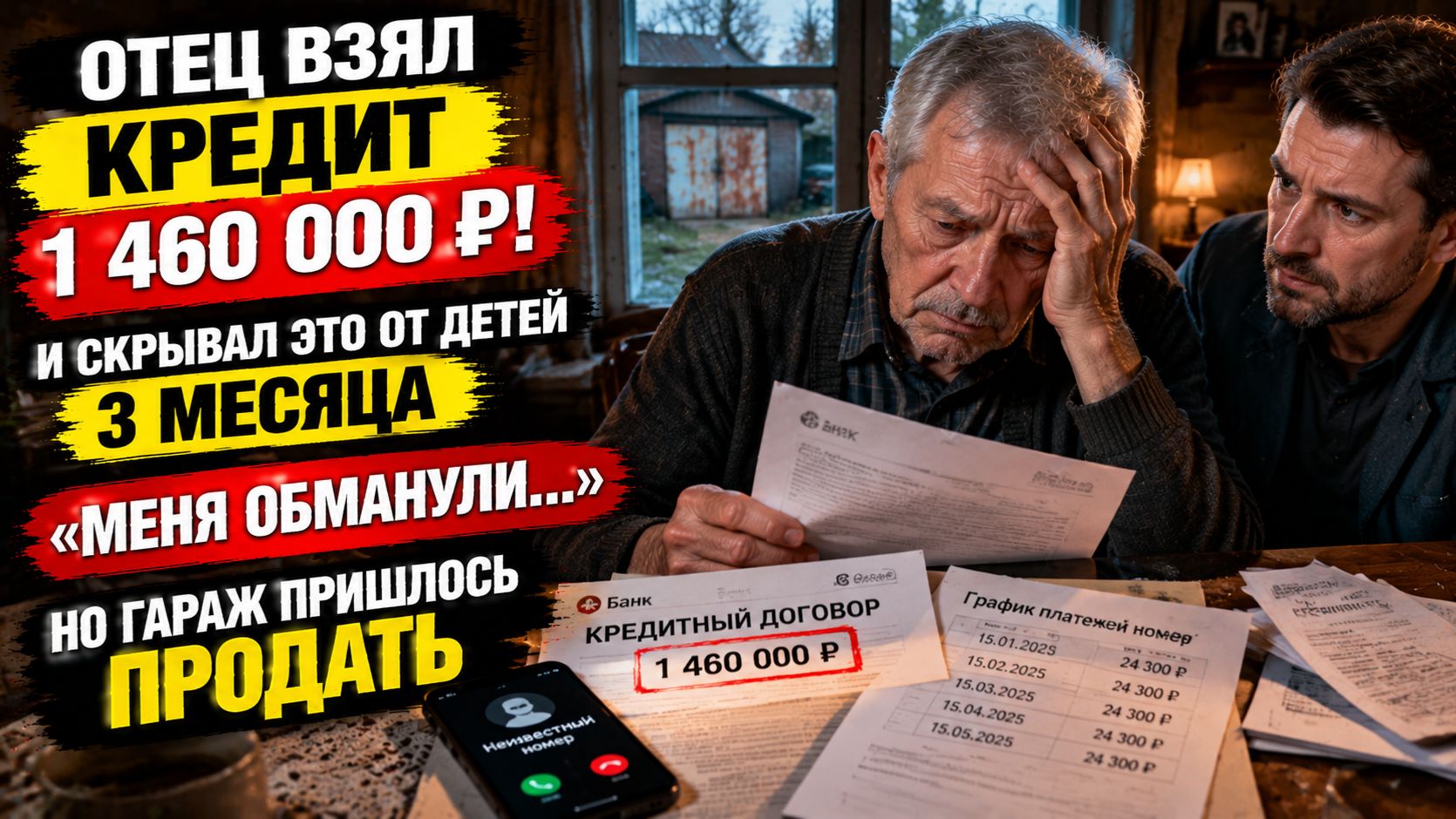 Истории из жизни  Отец взял кредит и потерял почти 2 миллиона из-за мошенников  Аудио рассказы