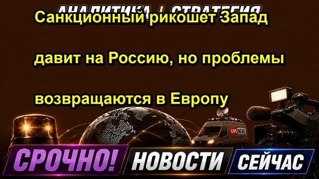 Санкционный рикошет Запад давит на Россию, но проблемы возвращаются в Европу