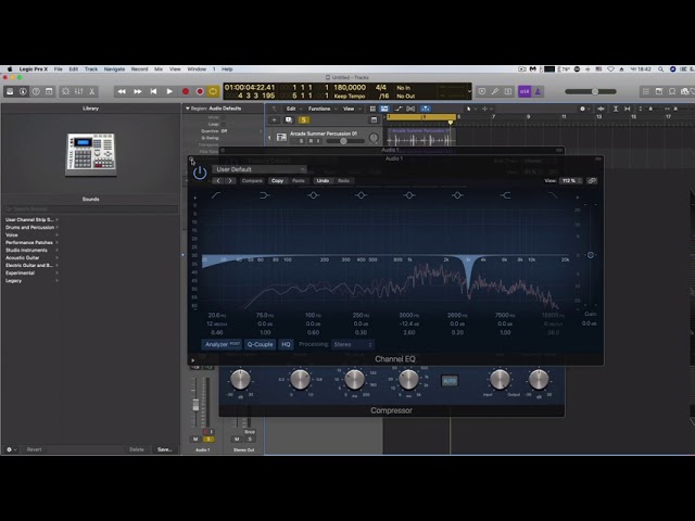 Как убрать ненужную частоту в Logic Pro X