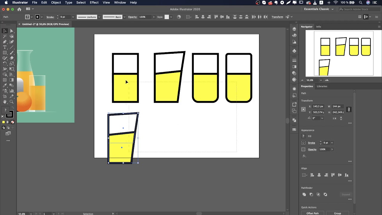 4.5. Упражнение в Adobe Illustrator | Иллюстратор уроки для начинающих