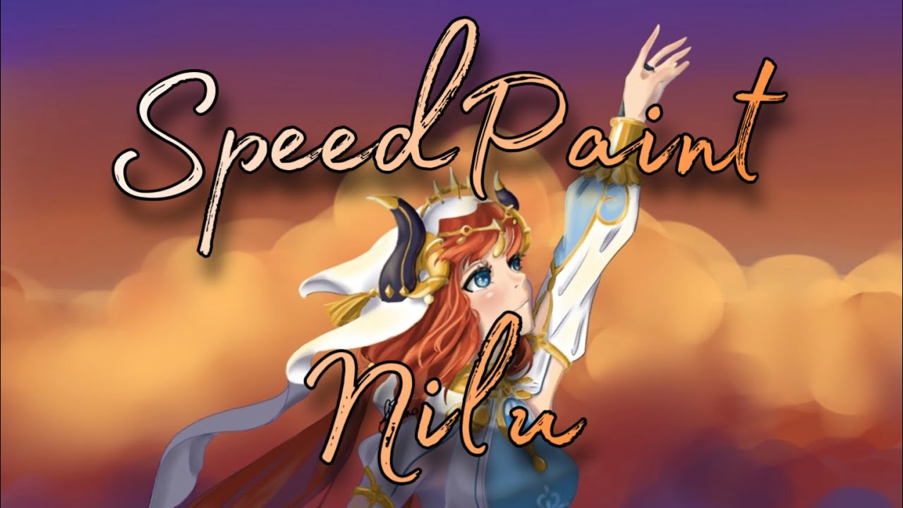Speedpaint - Нилу на закате | Genshin Impact | Krita