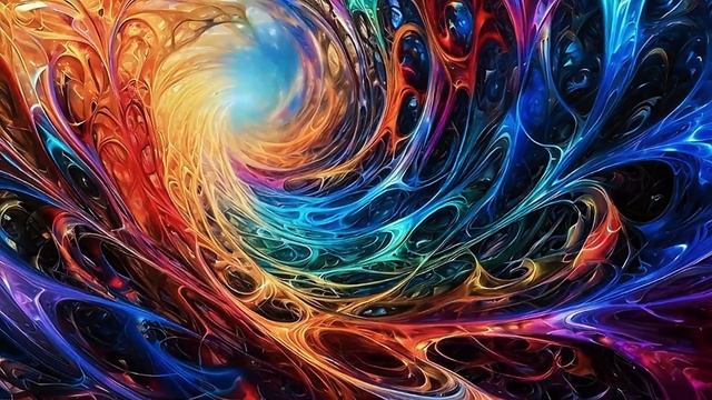  Illusions Colors 4K  Абстрактные Иллюзии  1 Час Медитации   Заставка на ТВ  Монитор 285Hz