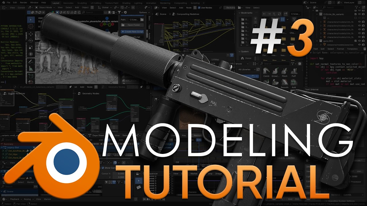 HardSurface Modeling #3 | Создание High Poly модели