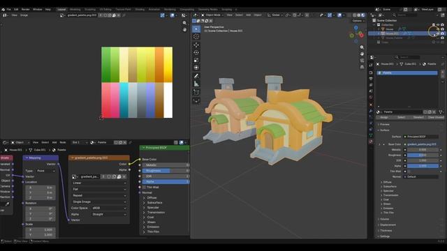 Blender: Low Poly текстурирование
